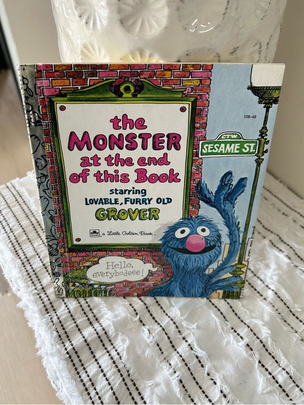 Rare Vintage 1971 The Monster at the End of This Book Grover Little Golden Book